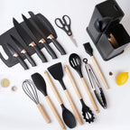 KIT أدوات المطبخ 18 قطعة + حامل