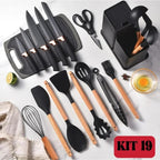 KIT أدوات المطبخ 18 قطعة + حامل